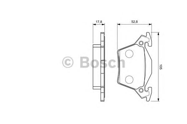 

Тормозные Колодки 0986460002 BOSCH 0986460002