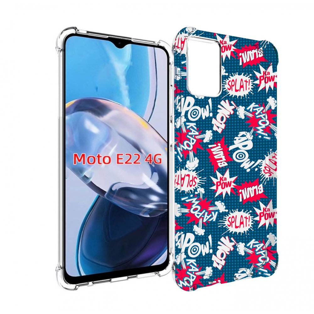 Чехол MyPads взрывной-принт для Motorola Moto E22 4G / E22i 4G