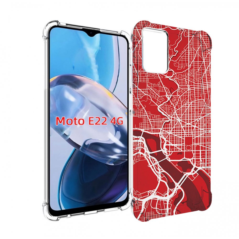 

Чехол MyPads векторная-карта для Motorola Moto E22 4G / E22i 4G, Прозрачный, Tocco