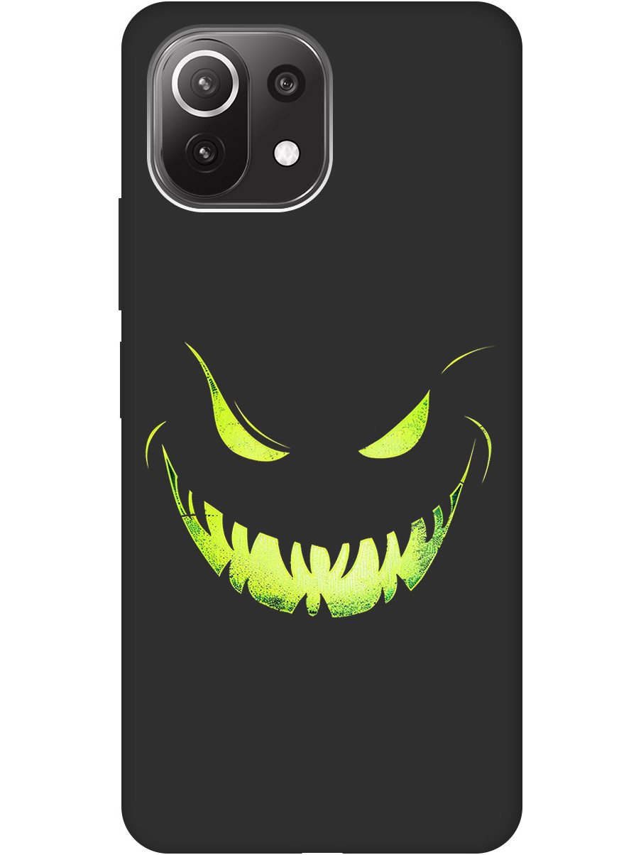

Силиконовый чехол на Xiaomi Mi 11 Lite / 11 Lite 5G с принтом матовый черный 863087, Черный;зеленый, 725173372