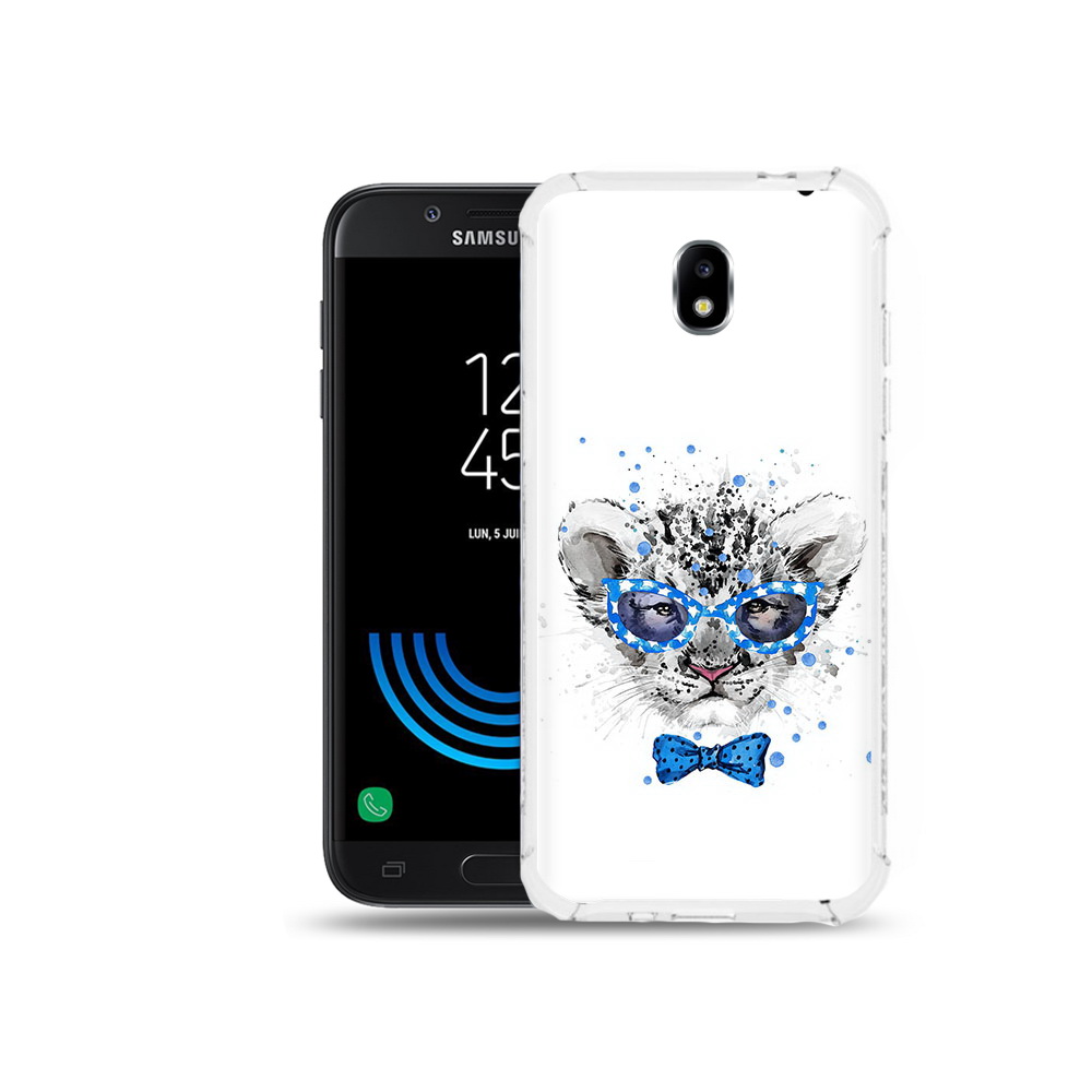 

Чехол MyPads Tocco для Samsung Galaxy J5 (2017) тигренок с бабочкой, Прозрачный, Tocco