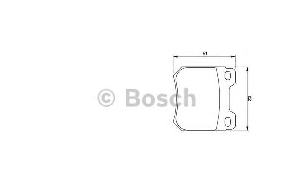 

Тормозные колодки Bosch задние для Opel Omega A, Omega B, Vectra B 986424754