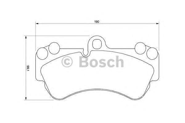 

Тормозные колодки Bosch дисковые передние 0986424740