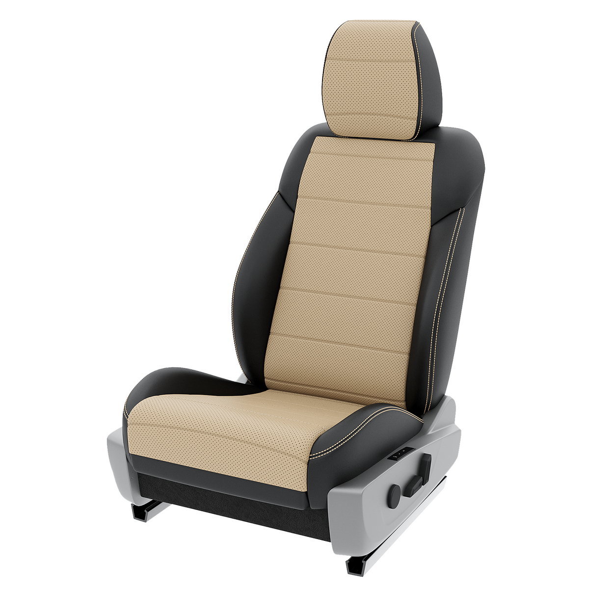 

Чехлы на сиденья Automobiler для Volkswagen Bora A-A-1648F2S362 Экокожа Черный Бежевый, Бежевый;черный, A-A-1648