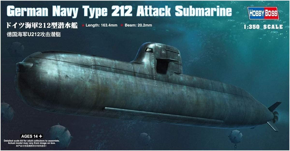 

Сборная модель Hobby Boss 1/350 German Navy Type 212 Attack Submarine 83527