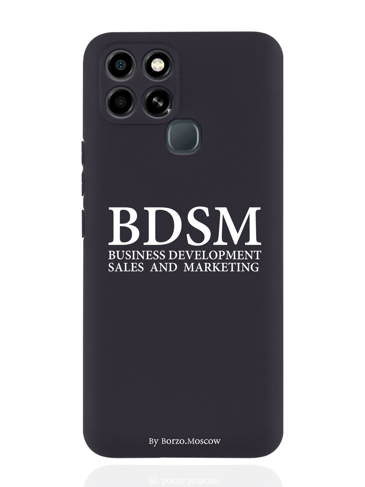 Чехол Borzo.Moscow для Infinix Smart 6 BDSM черный