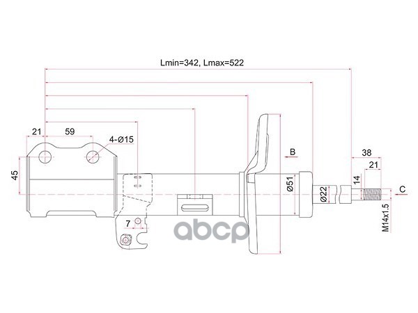 

Стойка Передняя Toyota Allion/Premio 07- Lh (левый) Sat арт. ST-48520-80138