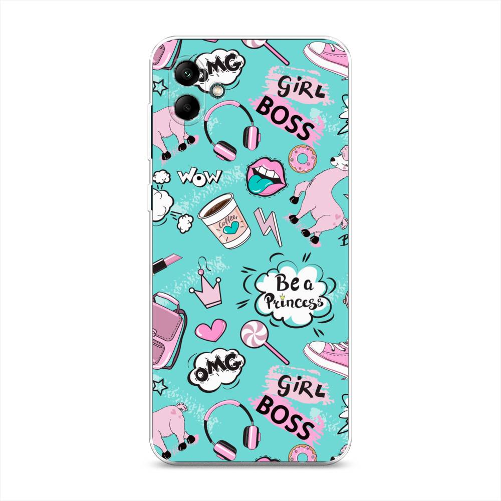 

Чехол Awog на Samsung Galaxy A04 / Самсунг A04 "Стильная лама", 2107050-1