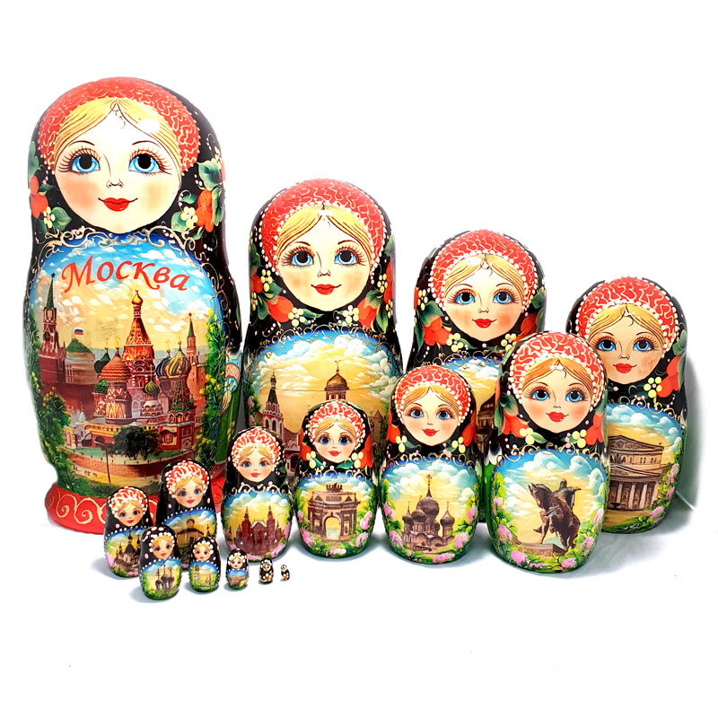 

Матрёшка Виды Москвы (15 мест, 33 см)