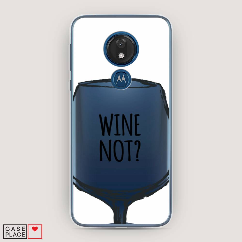 

Чехол для Motorola Moto G7 "Wine not white", Белый, 241150-6