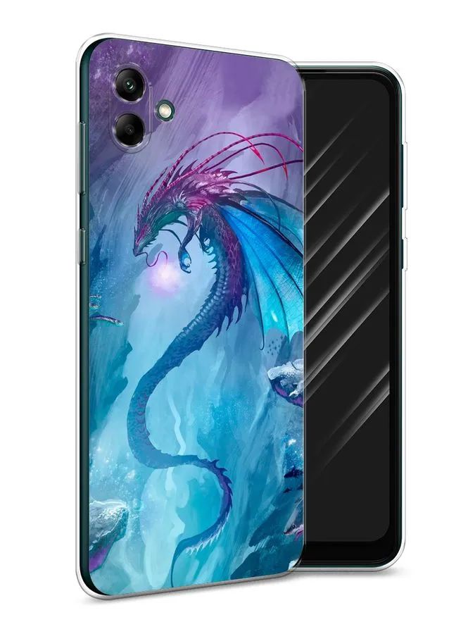 

Чехол Awog на Samsung Galaxy A04 / Самсунг A04 "Водный дракон", Разноцветный, 2107050-2