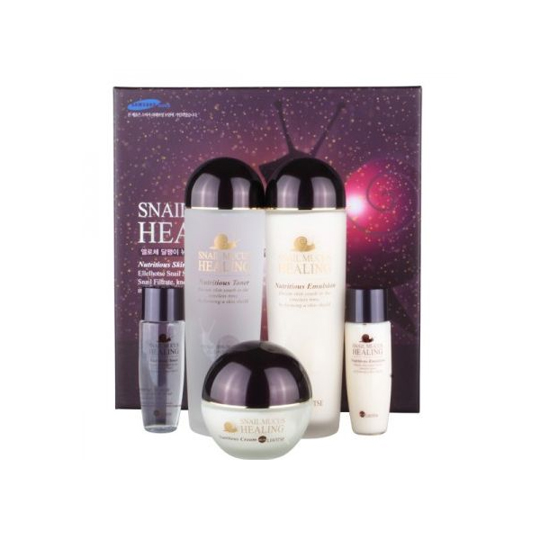 фото Набор средств для лица bergamo elle lhotse snail mucus nutritious skincare set 3 pcs