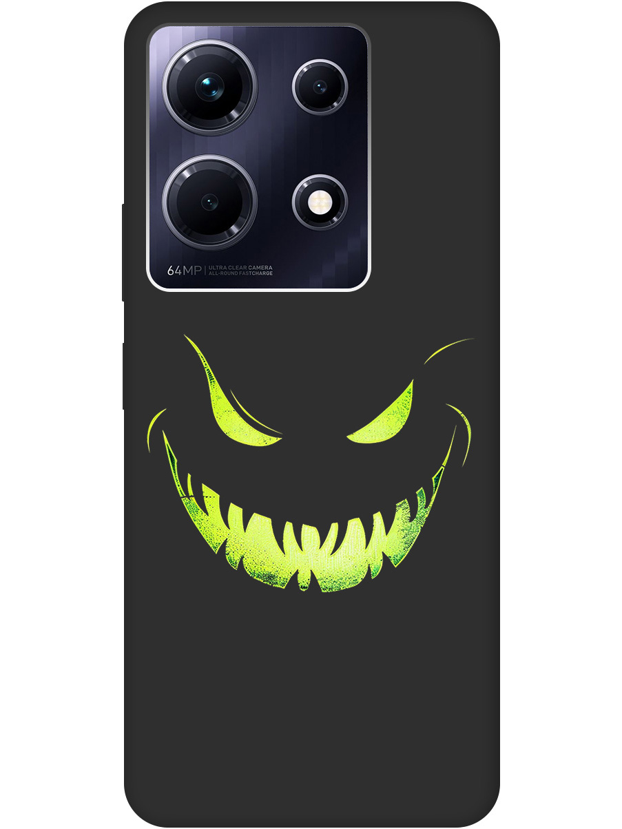 

Силиконовый чехол на Infinix Note 30 с принтом "Зловещая улыбка" матовый черный, Черный;зеленый, 773943772