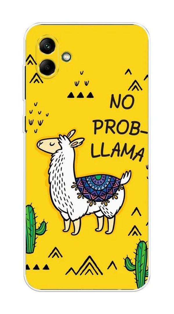 

Чехол Awog на Samsung Galaxy A04 / Самсунг A04 "No probLLama", Разноцветный, 2107050-2