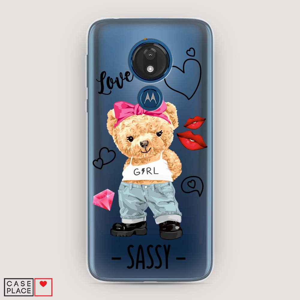 

Чехол для Motorola Moto G7 "Sugar Mommy", Голубой;белый;розовый, 241150-6