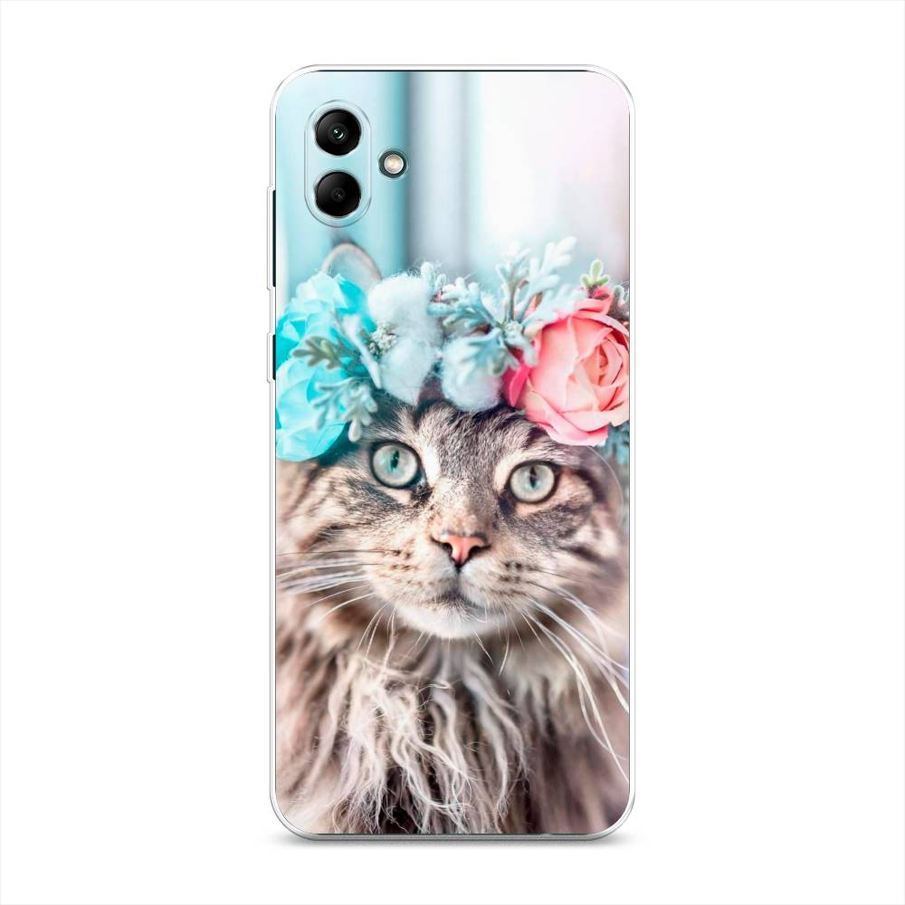 

Чехол Awog на Samsung Galaxy A04 / Самсунг A04 "Кот в венке", 2107050-2