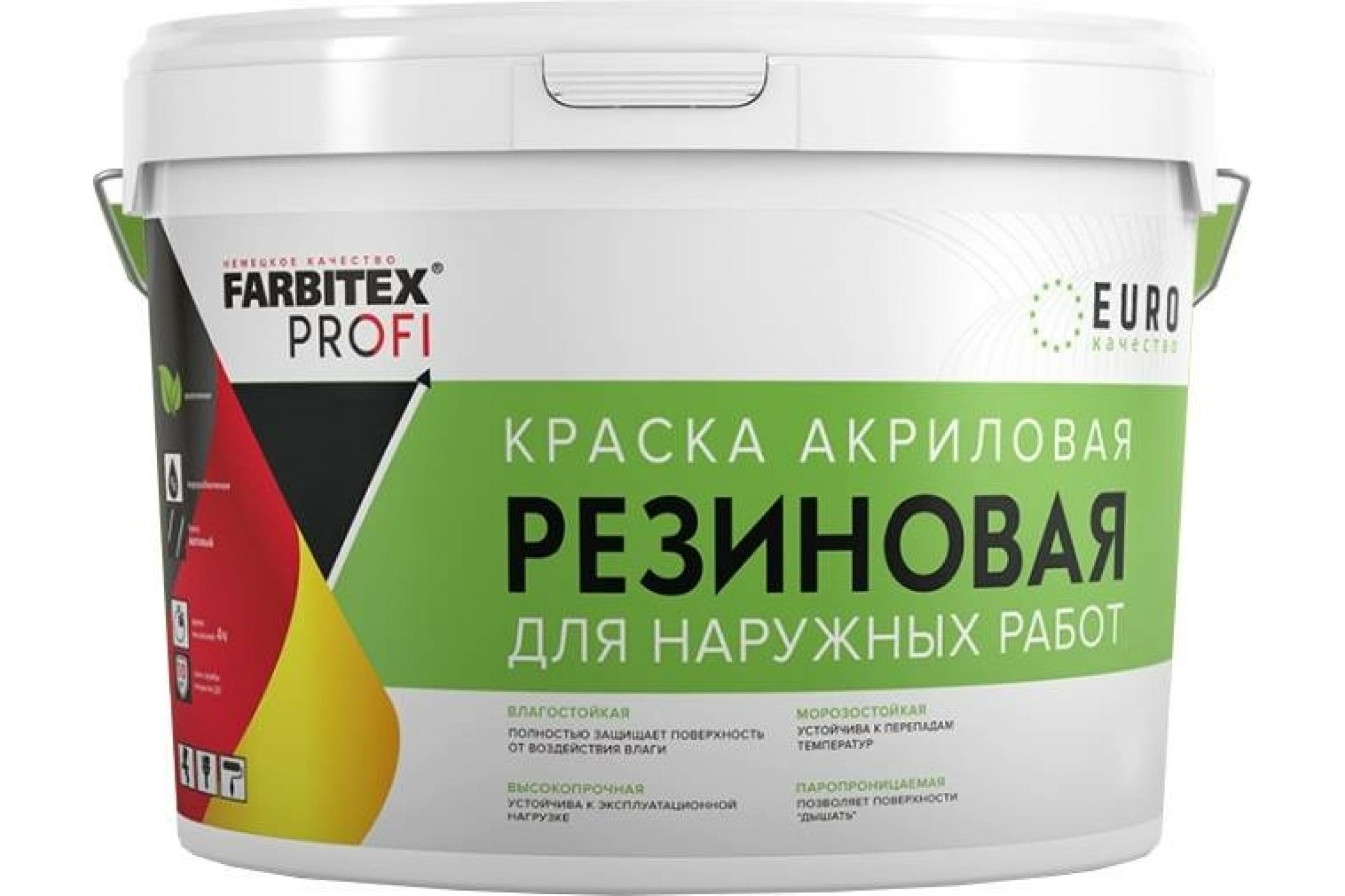 фото Farbitex краска акриловая резиноваяголубой (7 кг) профи 4300002361