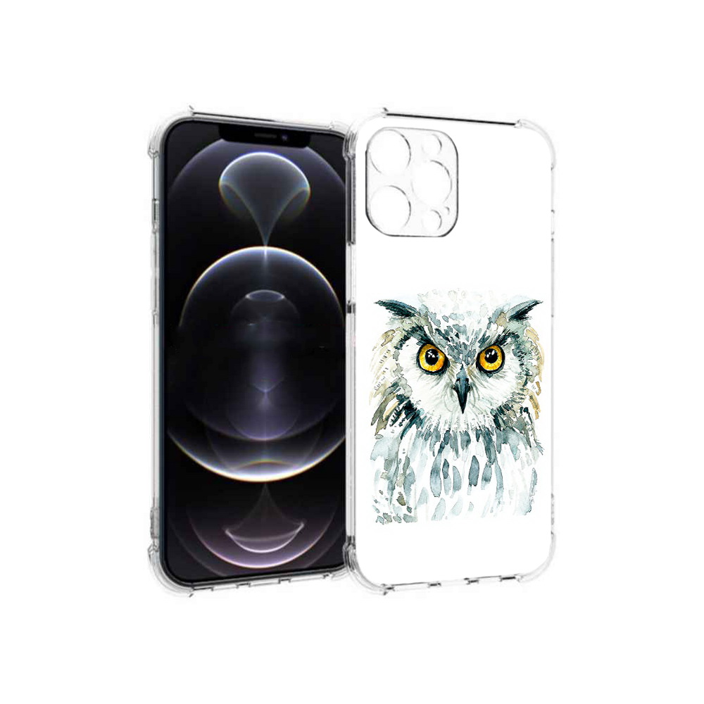 

Чехол MyPads Tocco для Apple iPhone 13 Pro Max Серьезная сова (PT163170.617.156), Прозрачный, Tocco