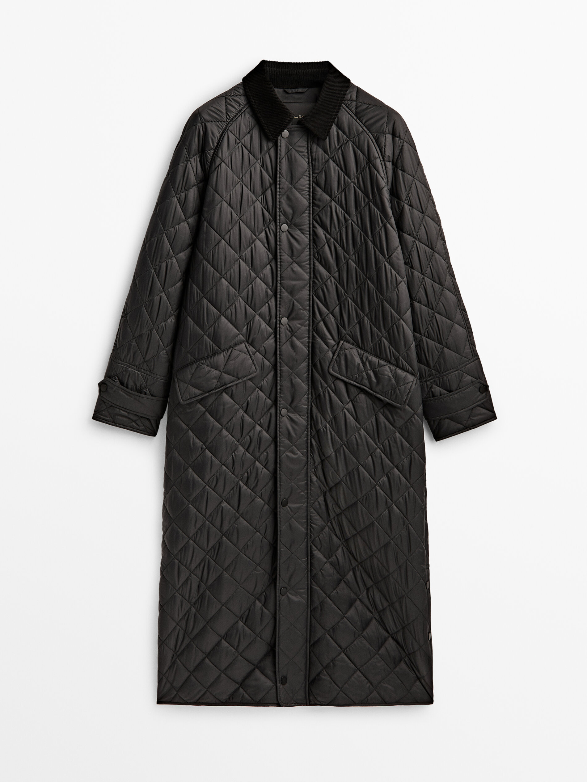 

Пальто женское Massimo Dutti 06727812800 черное S, 06727812800