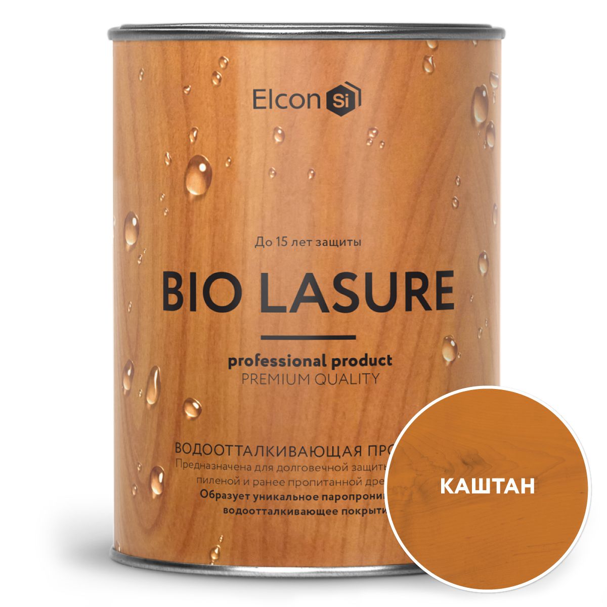 Elcon Антисептик для дерева Bio Lasure (каштан; 0.9 л) 00-00461940 спальный гарнитур джаз 3 каштан найроби оникс