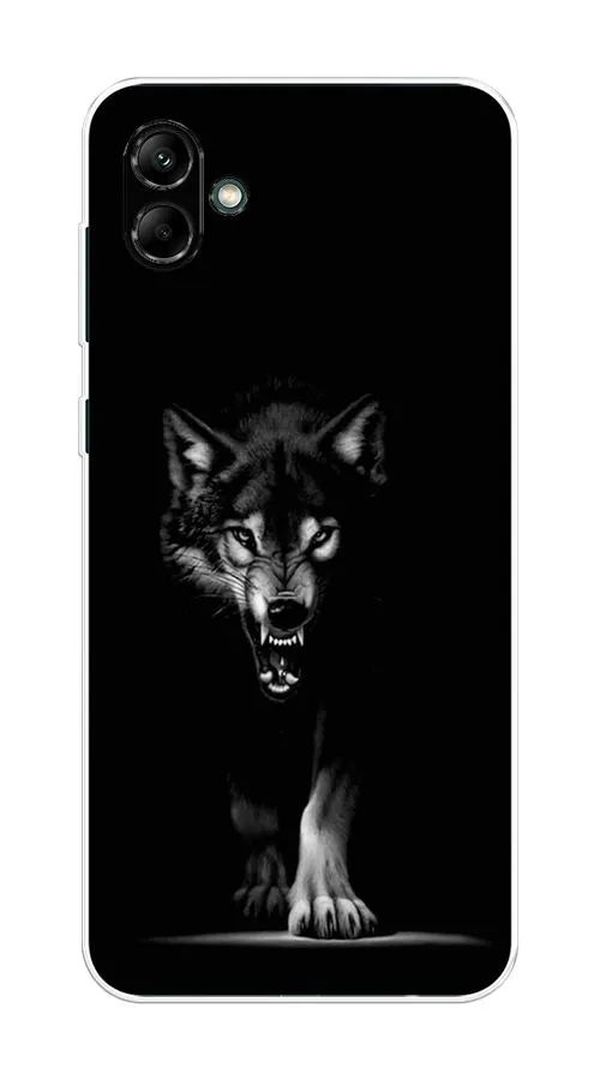 

Чехол Awog на Samsung Galaxy A04 / Самсунг A04 "Волк выходит из ночи", Серый;черный, 2107050-1