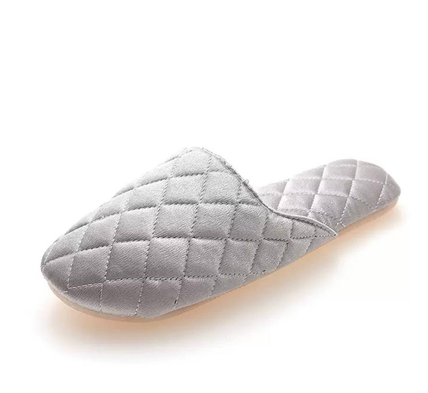 

Домашние тапочки женские LSAOSEE W-015, серый, 37-38, LSAOSEE W-015