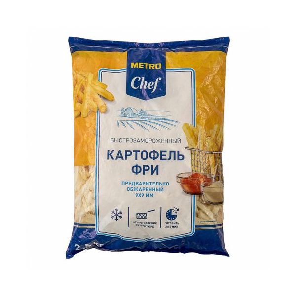 Картофель фри Metro Chef 10 мм резанный 5 кг х 2 шт