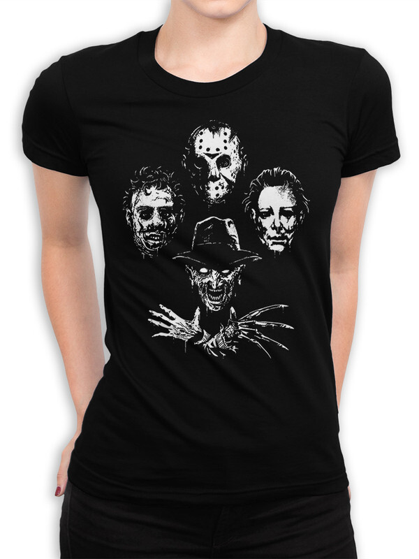 

Футболка женская DreamShirts Studio Злодеи из фильмов ужасов 533-1 черная S, Черный, Злодеи из фильмов ужасов 533-1