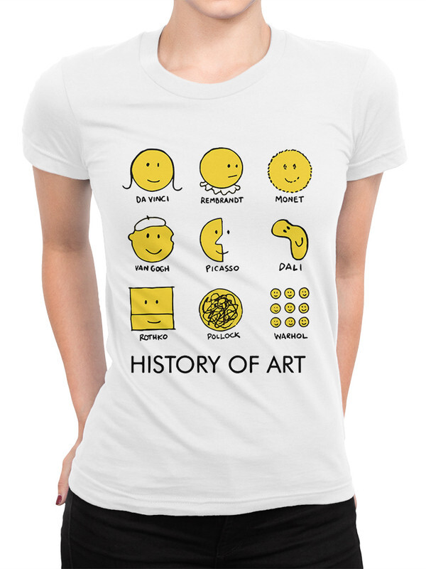 

Футболка женская DreamShirts Studio История Искусства 532-art-1 белая S, Белый, История Искусства 532-art-1