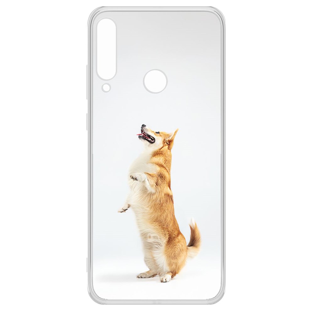 Чехол-накладка Корги готов служить для Huawei Y6p
