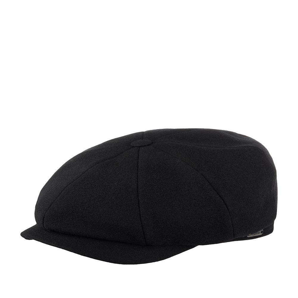 Кепка восьмиклинка унисекс Wigens 101717 NEWSBOY CLASSIC CAP черная, р.63