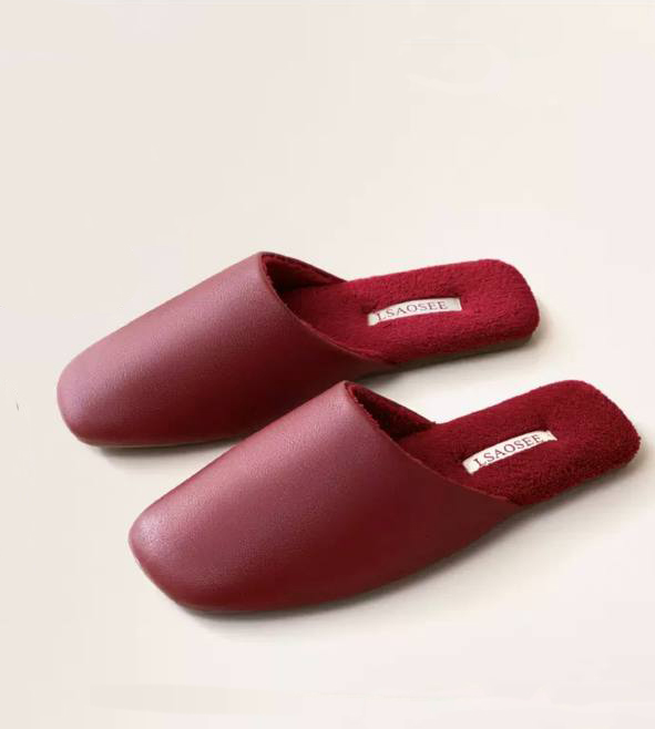 

Домашние тапочки женские LSAOSEE W-004, красные, 38-39, Красный, LSAOSEE W-004