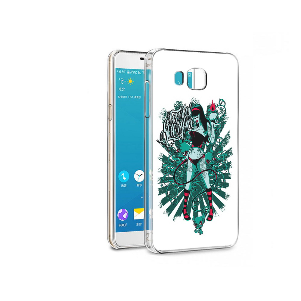 

Чехол MyPads Tocco для Samsung Galaxy C7 Pro нарисованная девушка в татуировках, Прозрачный, Tocco