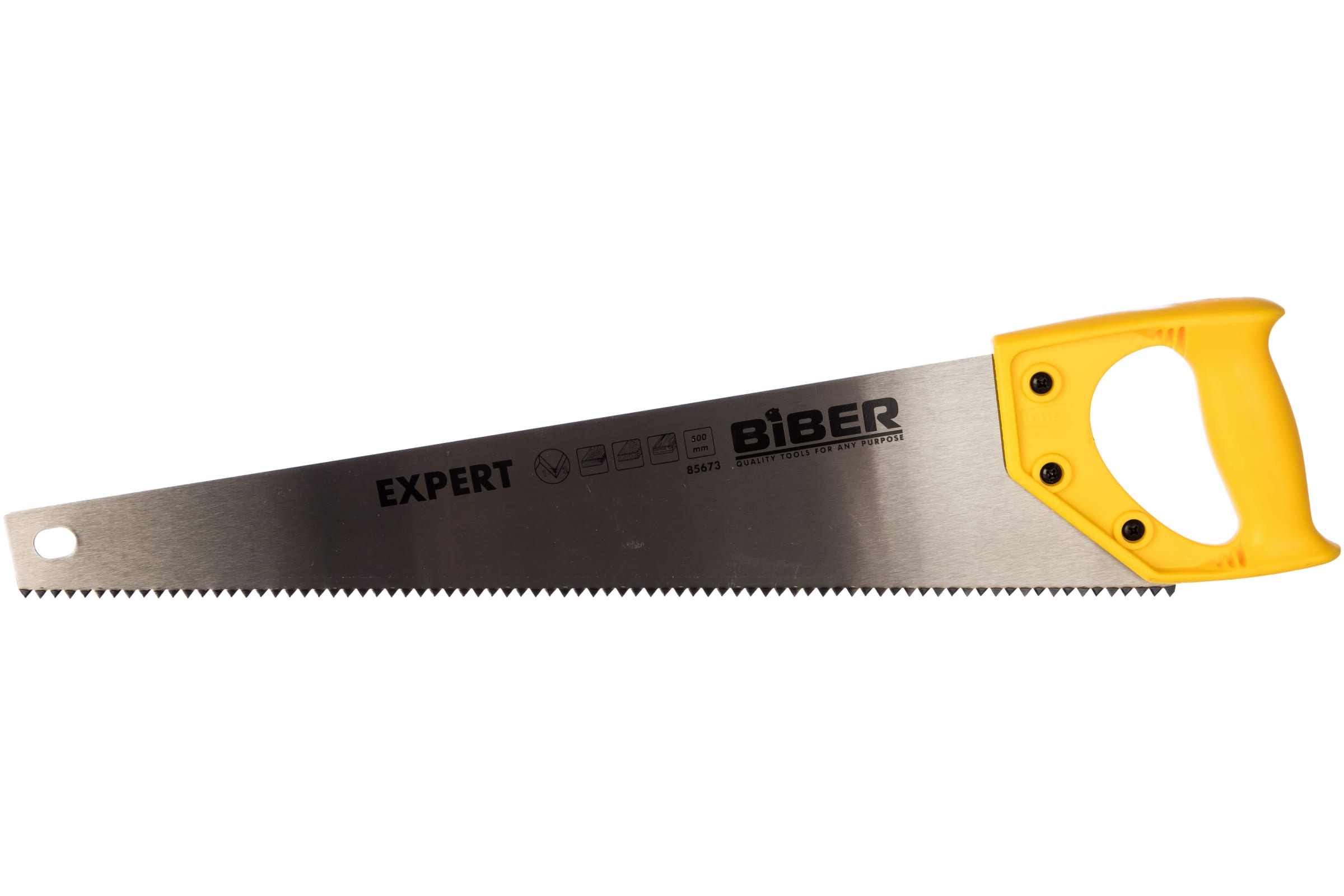 Biber Ножовка по дереву Эксперт крупный зуб 500мм 85673 тов-080820