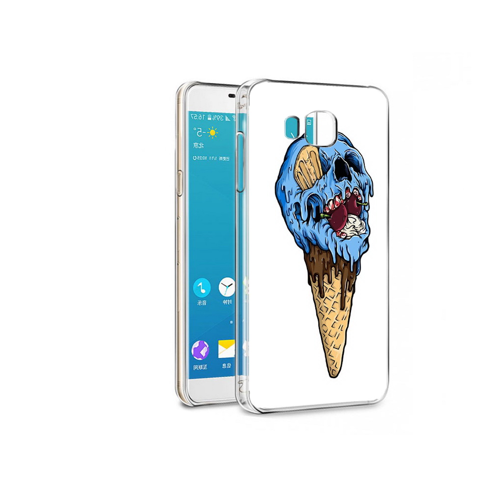

Чехол MyPads Tocco для Samsung Galaxy C7 Pro мороженное череп (PT74619.550.484), Прозрачный, Tocco