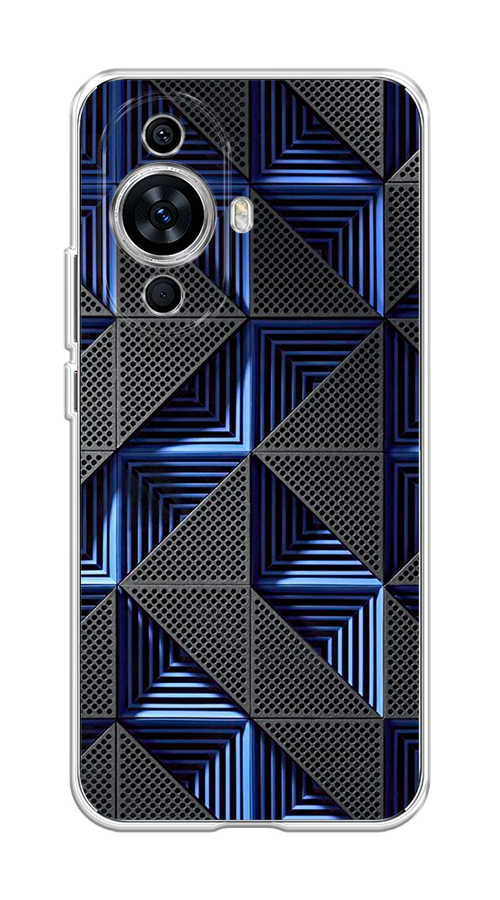 

Чехол на Huawei Nova 11 "IBM", Серый;синий, 6121250-3