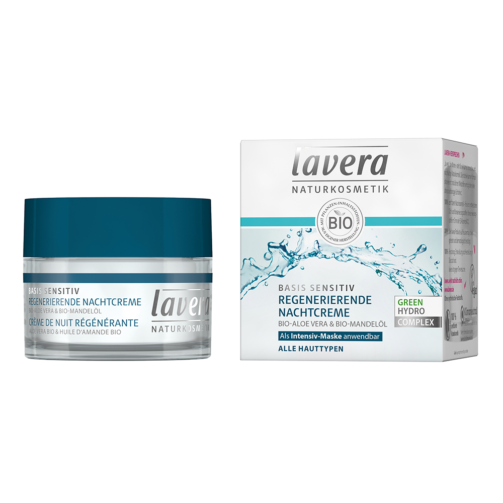 

Крем для лица ночной Basis Sensitiv, регенерирующий Lavera 50 мл