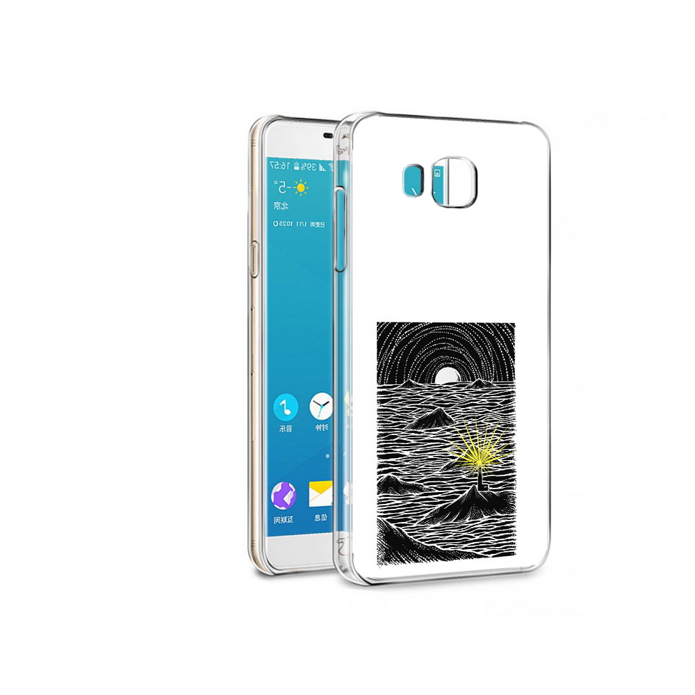 

Чехол MyPads Tocco для Samsung Galaxy C7 Pro маяк в черно белом море (PT74619.550.460), Прозрачный, Tocco