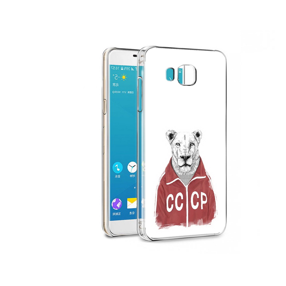 

Чехол MyPads Tocco для Samsung Galaxy C7 Pro львица ссср (PT74619.550.450), Прозрачный, Tocco