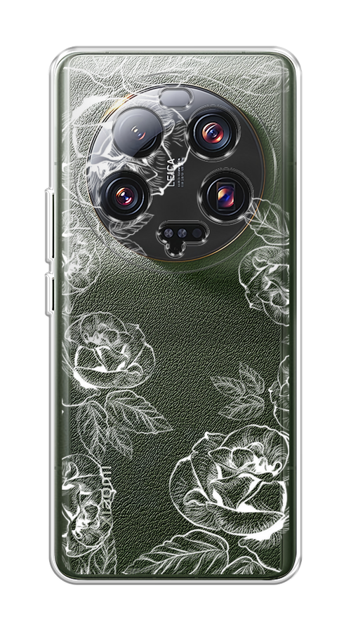 

Чехол на Xiaomi 13 ultra "Розы графика", Черный;серый, 318650-2