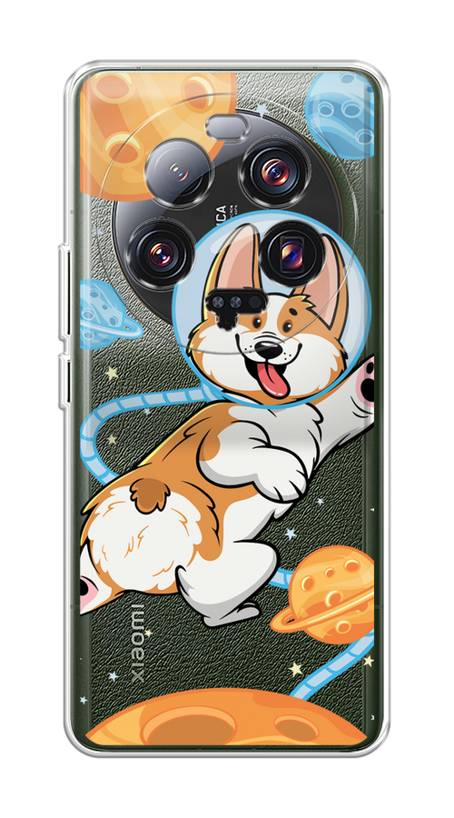 

Чехол на Xiaomi 13 ultra "Корги-космонавт", Голубой;бежевый;белый, 318650-1