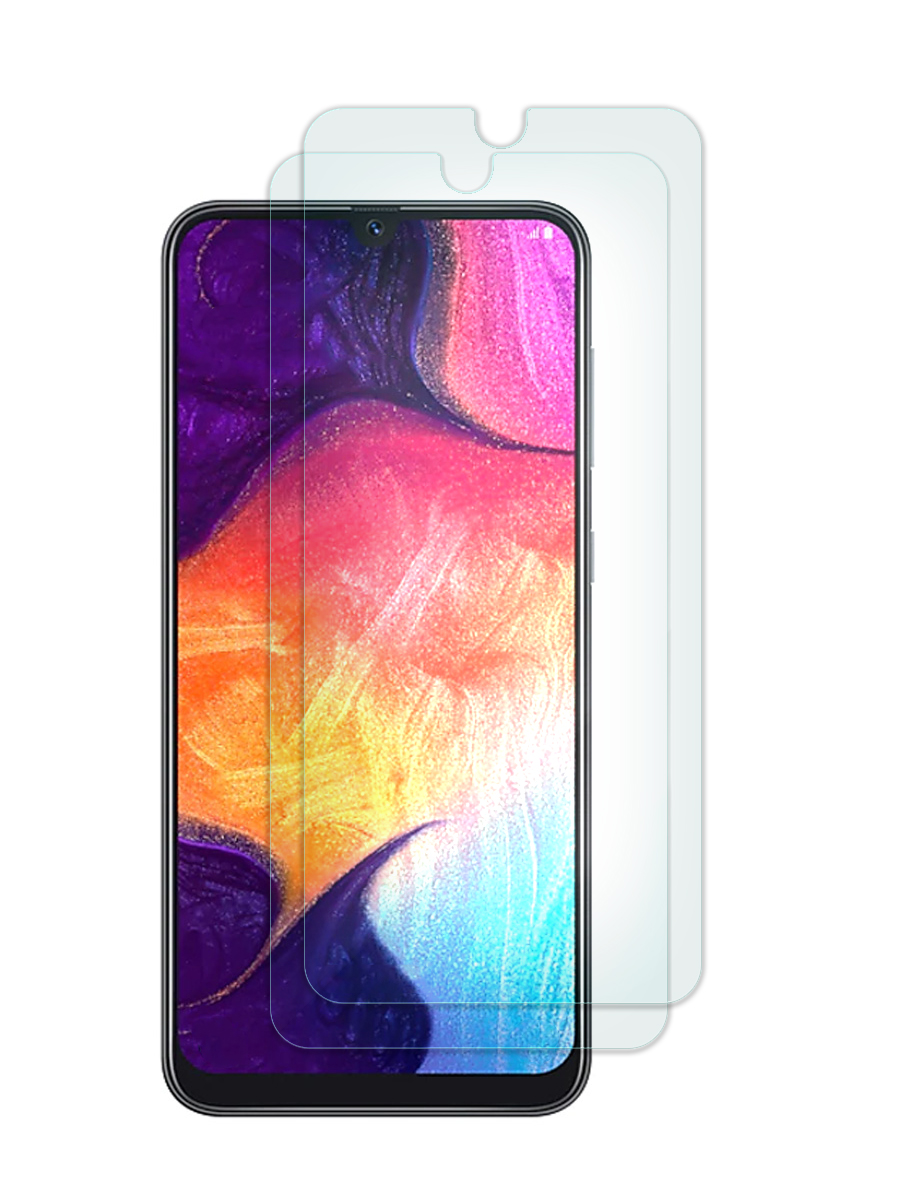 Защитное стекло Zibelino (2шт) на Samsung A20/A30/A30s/A50/A50s  прозрачный