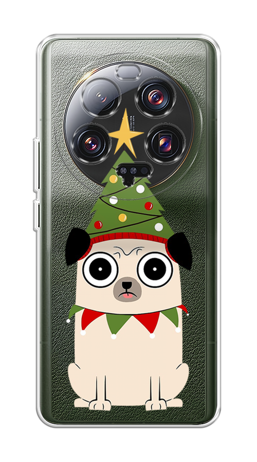 

Чехол на Xiaomi 13 ultra "Собачка с ёлочкой", Бежевый;красный;зеленый, 318650-1