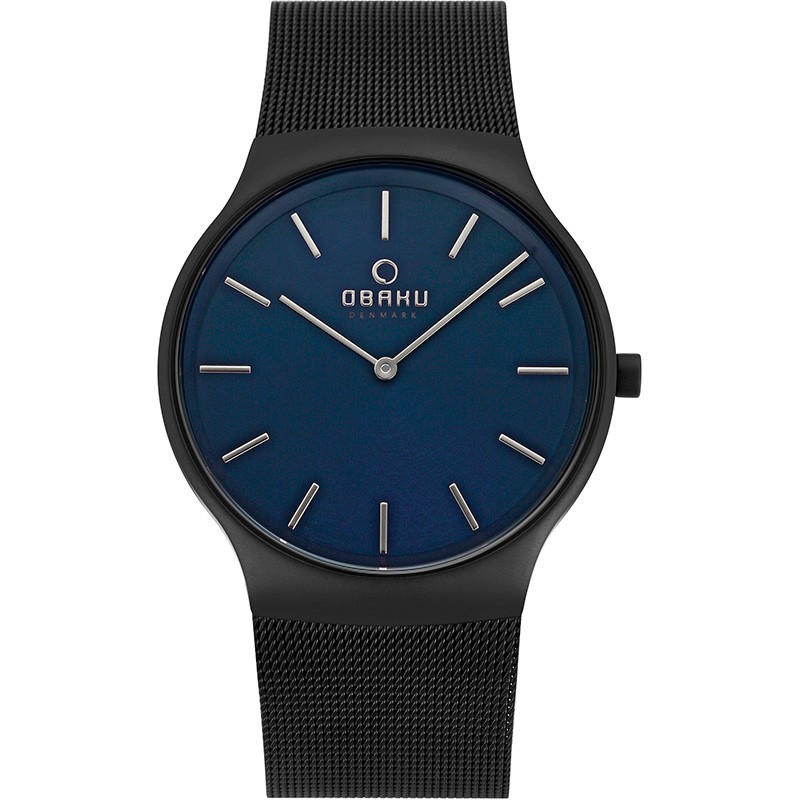 фото Наручные часы мужские obaku v178gxblmb черные