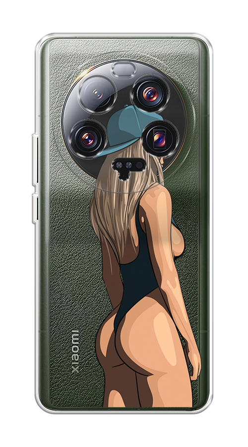 

Чехол на Xiaomi 13 ultra "Девушка в черном купальнике", Зеленый;бежевый;черный, 318650-6