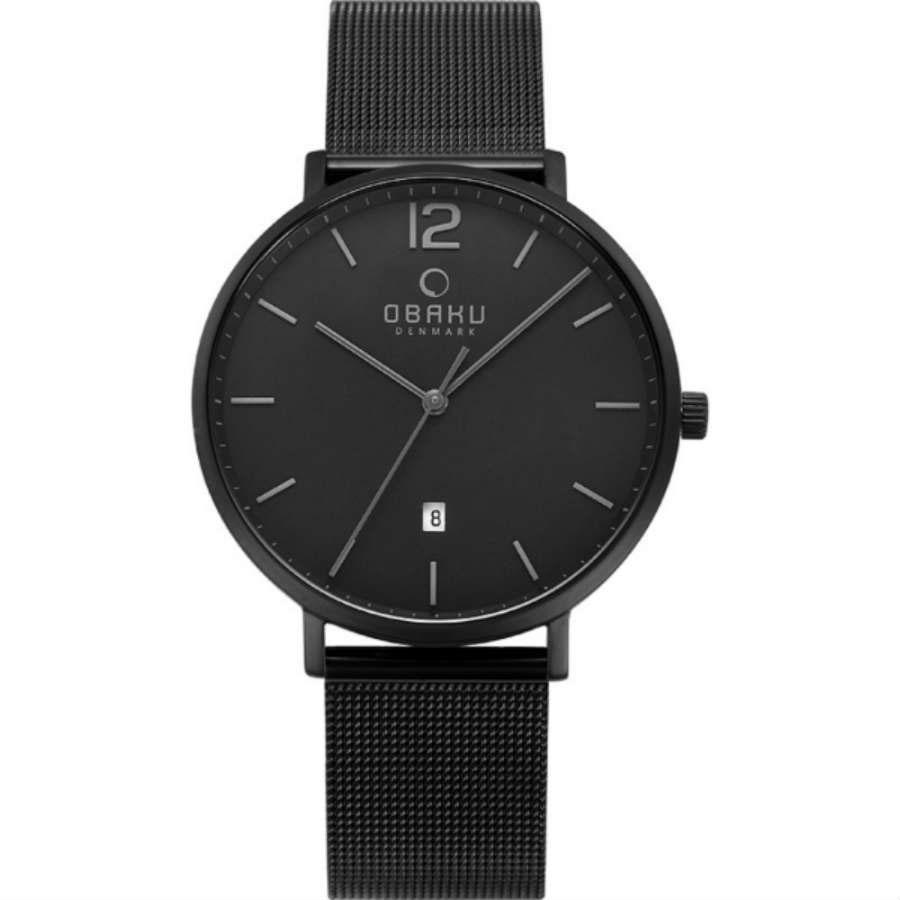 фото Наручные часы мужские obaku v181gdbbmb черные