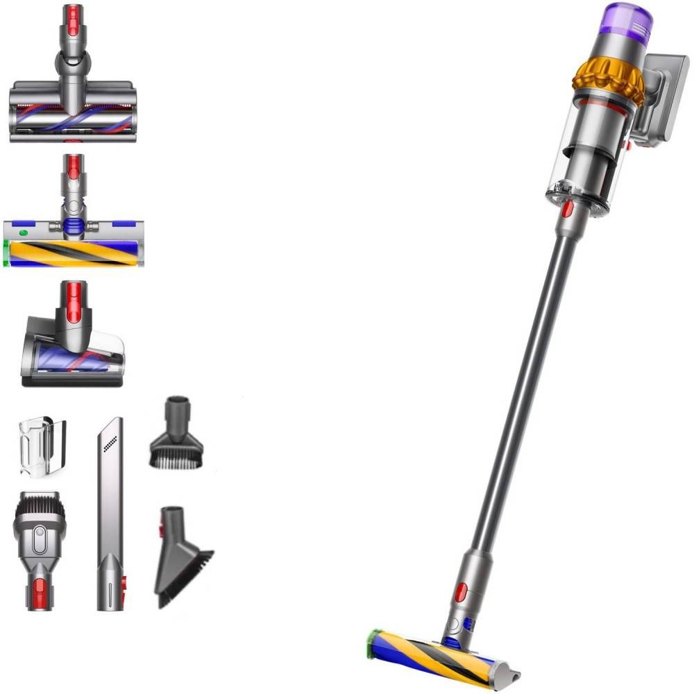 

Вертикальный пылесос Dyson V15 Detect Absolute SV47, UK plug (447113-01) без переходника, 447113-01