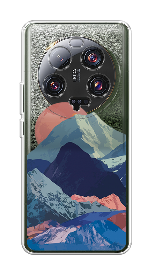 

Чехол на Xiaomi 13 ultra "Закат в снежных горах", Бордовый;серый;голубой, 318650-2