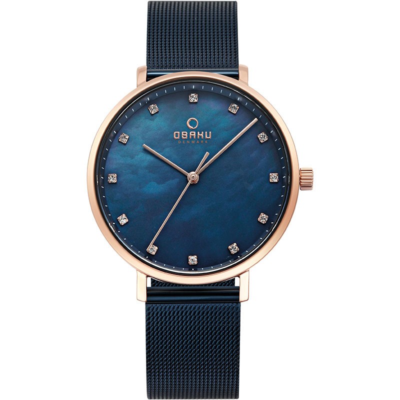 фото Наручные часы женские obaku v186lxvlml синие