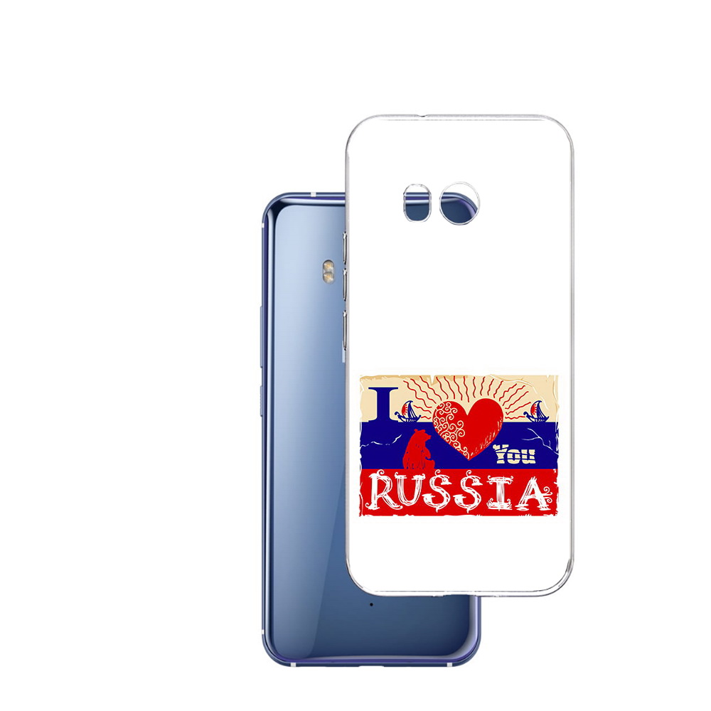 

Чехол MyPads Tocco для HTC U11 Люблю Россию, Прозрачный, Tocco